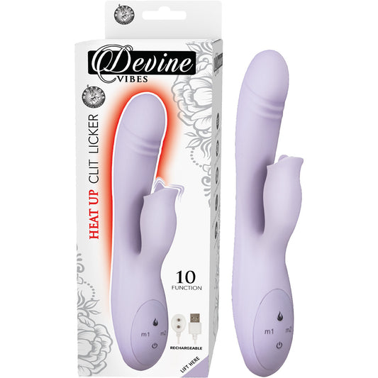 Devine Vibes Heat Up Clit Licker Lavender | 782631293920 | Available at EroticWarehouse.com