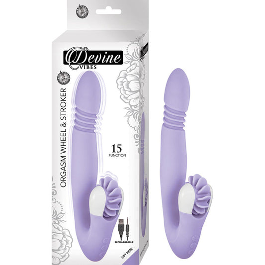 Devine Vibes Orgasm Wheel & Stroker Lavender | 782631294125 | Available at EroticWarehouse.com