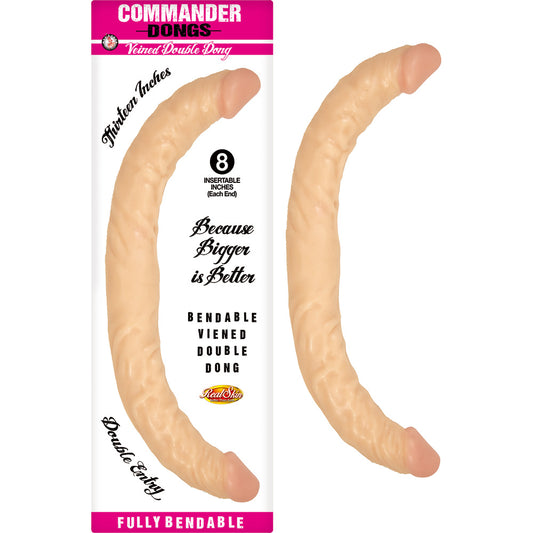 Commander Dongs Veined Double Dong | 782631295108 | Available at EroticWarehouse.com