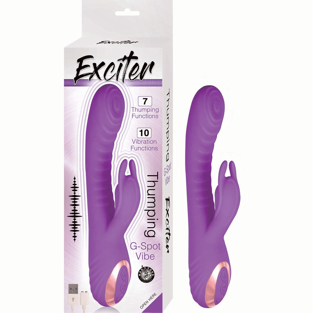 Exciter Thumping G Spot Vibe Purple | 782631302424 | Available at EroticWarehouse.com
