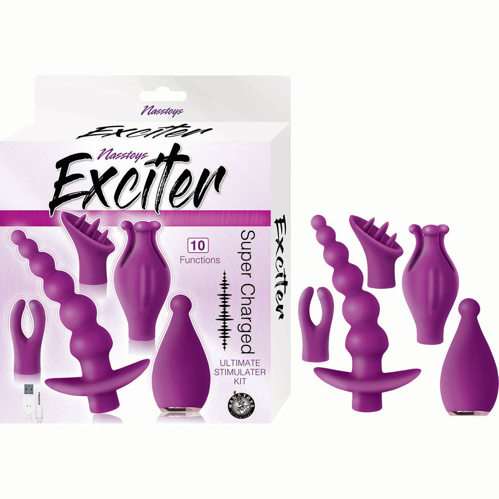 Exciter Ultimate Stimulator Kit Purple | 782631302509 | Available at EroticWarehouse.com