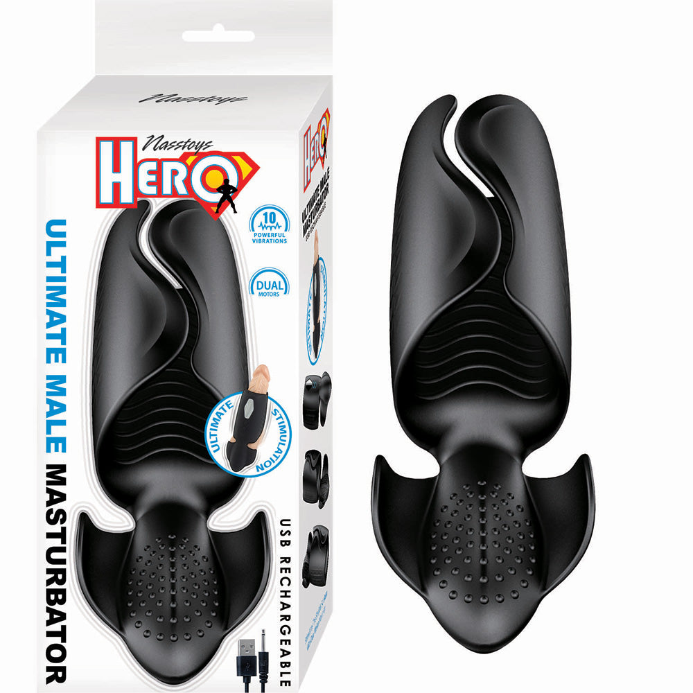 Hero Ultimate Male Masturbator Black | 782631302905 | Available at EroticWarehouse.com
