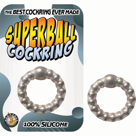 Superball Cockring Clear | 782631304909 | Available at EroticWarehouse.com