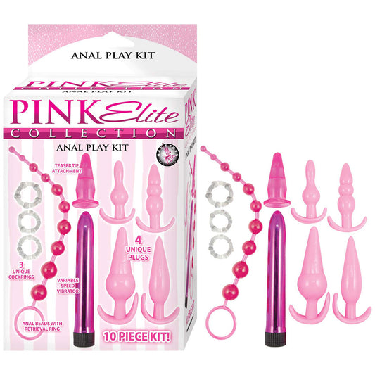 Pink Elite Collection Anal Play Kit Pink | 782631306309 | Available at EroticWarehouse.com