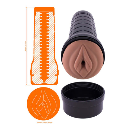 Dee Lite Vagina Light Brown | 782631308310 | Available at EroticWarehouse.com