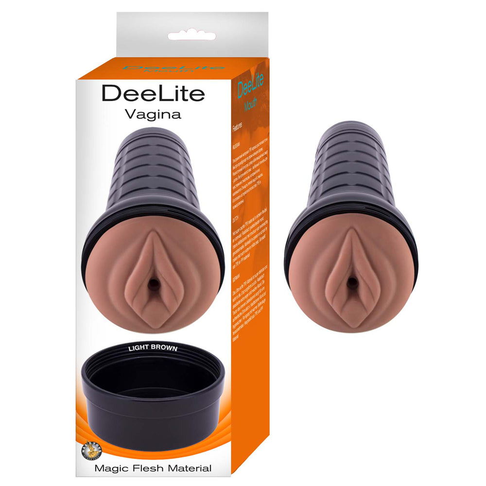 Dee Lite Vagina Light Brown | 782631308310 | Available at EroticWarehouse.com