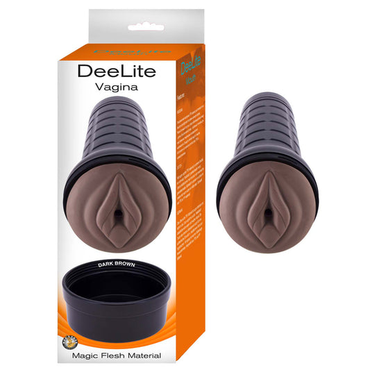 Dee Lite Vagina Dark Brown | 782631308327 | Available at EroticWarehouse.com