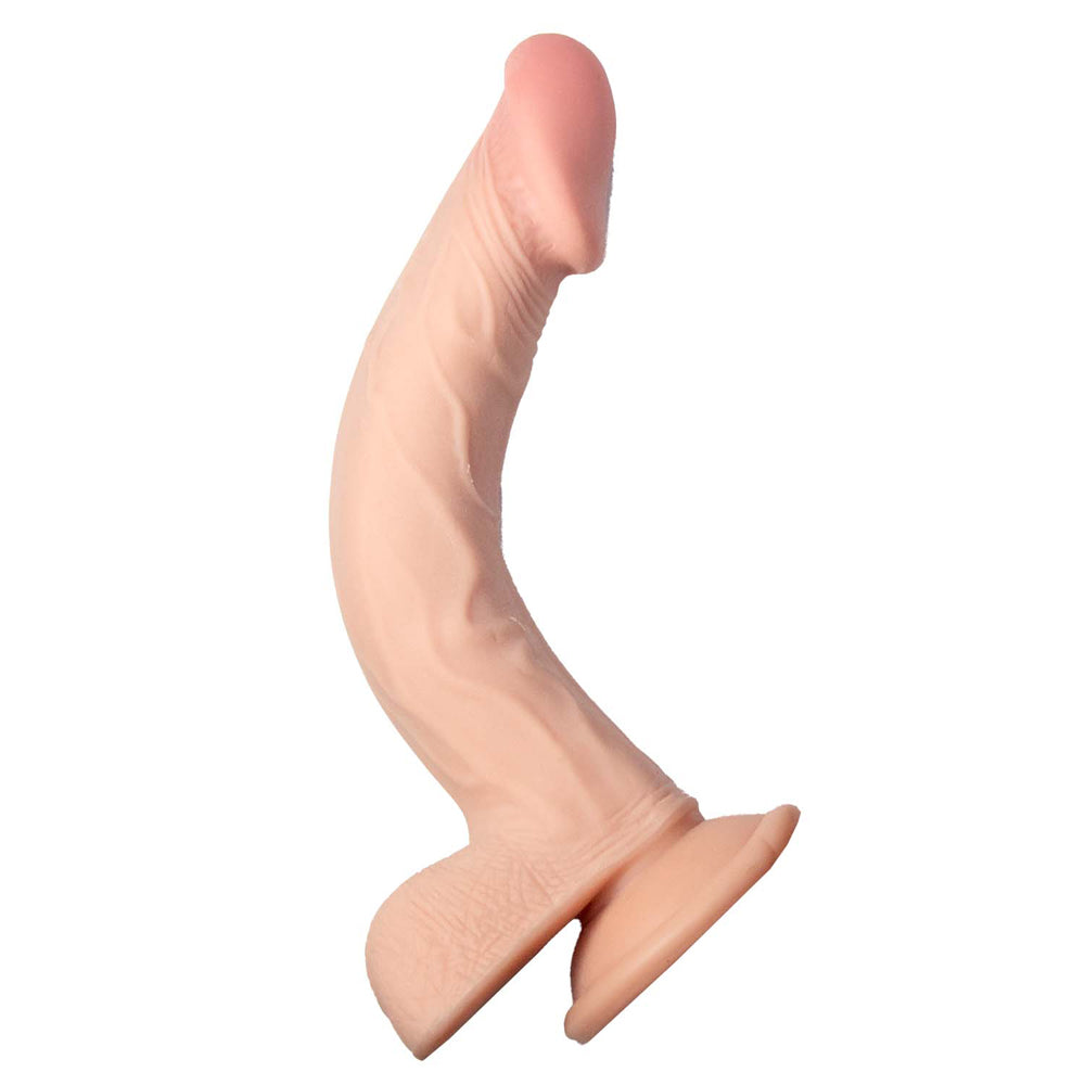 Realcocks Dual Layered 9'' White | 782631309218 | Available at EroticWarehouse.com