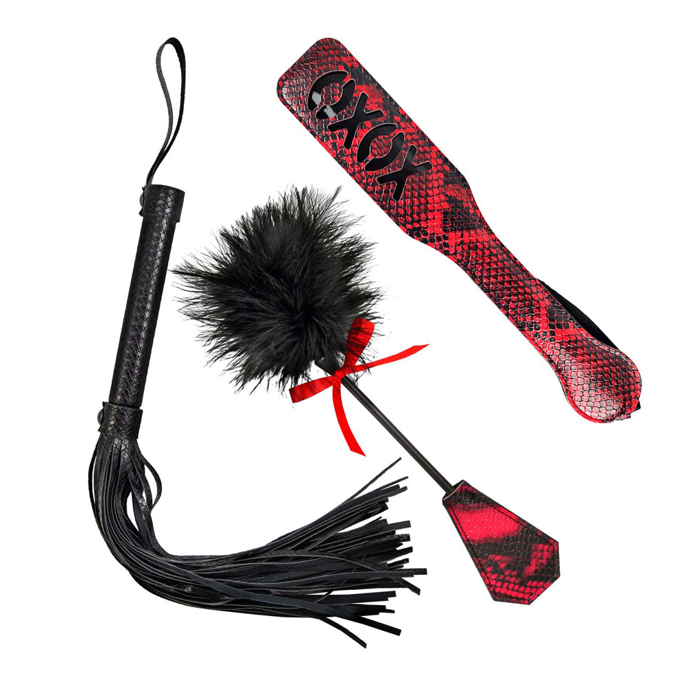 Lovers Kits Whip, Tickle & Paddle | 782631309607 | Available at EroticWarehouse.com