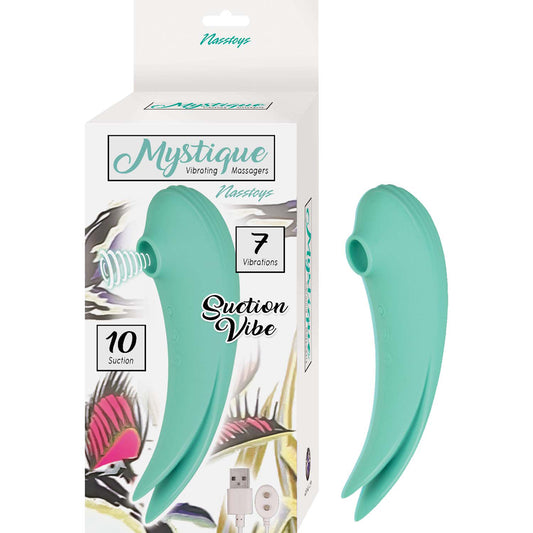 Mystique Vibrating Massagers Suction Vibe Aqua | 782631309720 | Available at EroticWarehouse.com