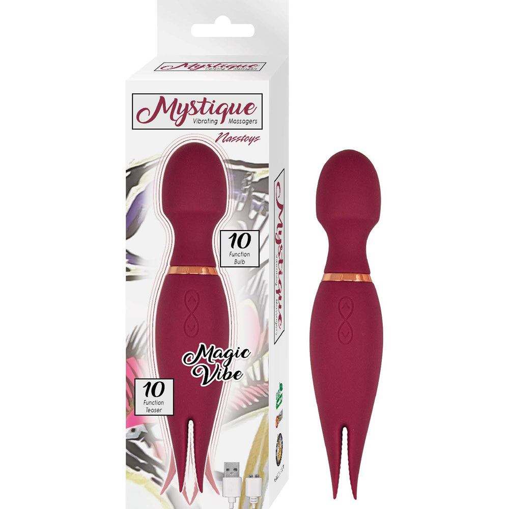 Mystique Vibrating Massagers Magic Vibe Eggplant | 782631310429 | Available at EroticWarehouse.com