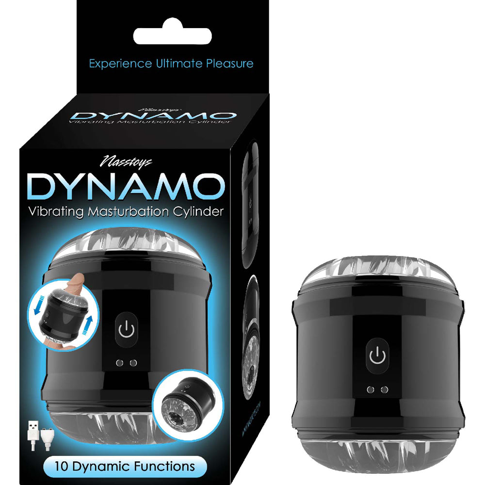 Dynamo Vibrating Masturbator Cup Black | 782631310627 | Available at EroticWarehouse.com