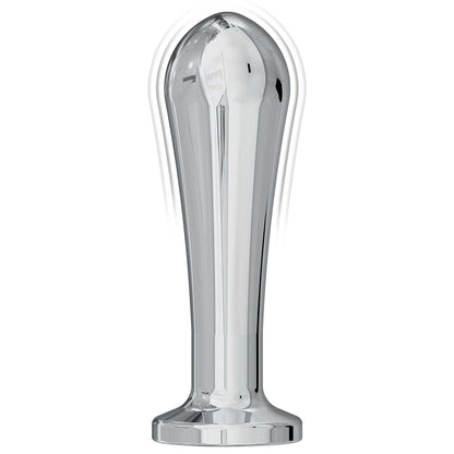 Ass-Sation Remote Vibrating Metal Anal Bulb Silver | 782631311716 | Available at EroticWarehouse.com
