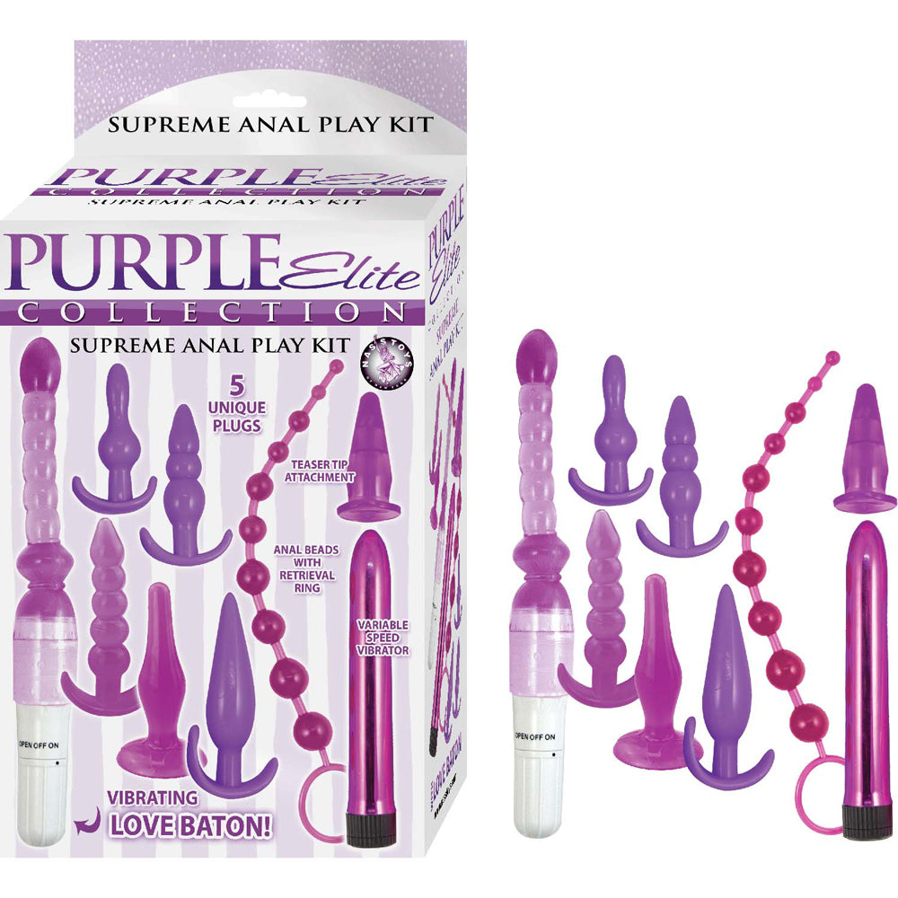 Purple Elite Collection Supreme Anal Play Kit Purple | 782631312102 | Available at EroticWarehouse.com