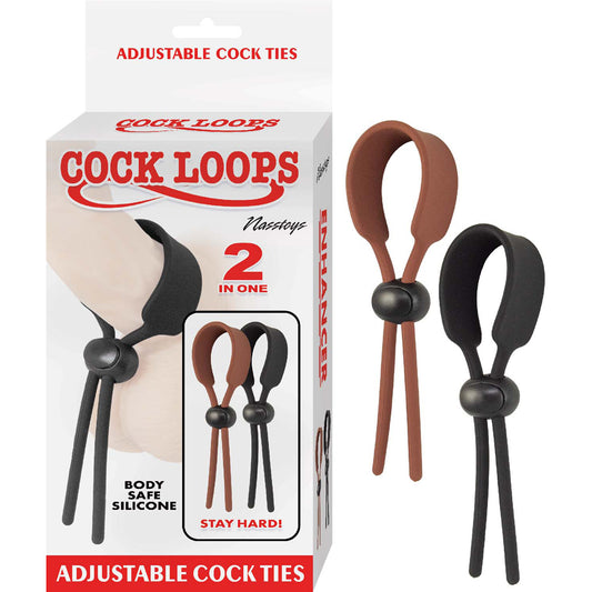 Cock Loops Brown & Black | 782631312904 | Available at EroticWarehouse.com