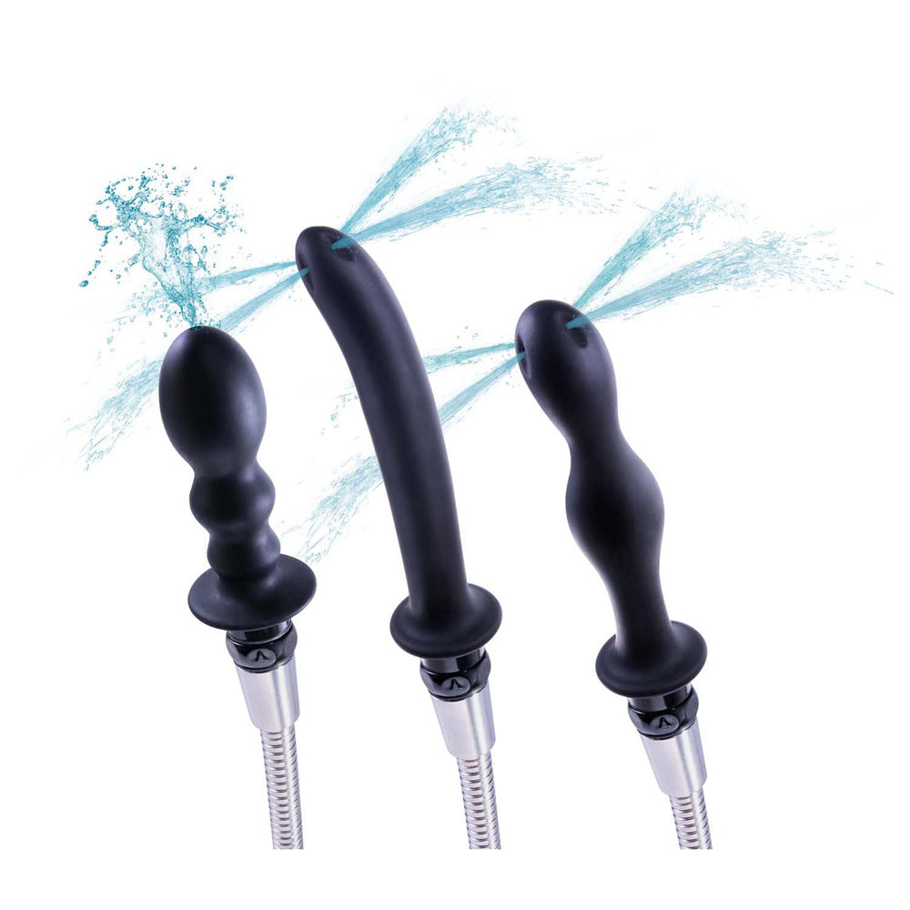 H2O Hydro Douche Kit Black | 782631313406 | Available at EroticWarehouse.com