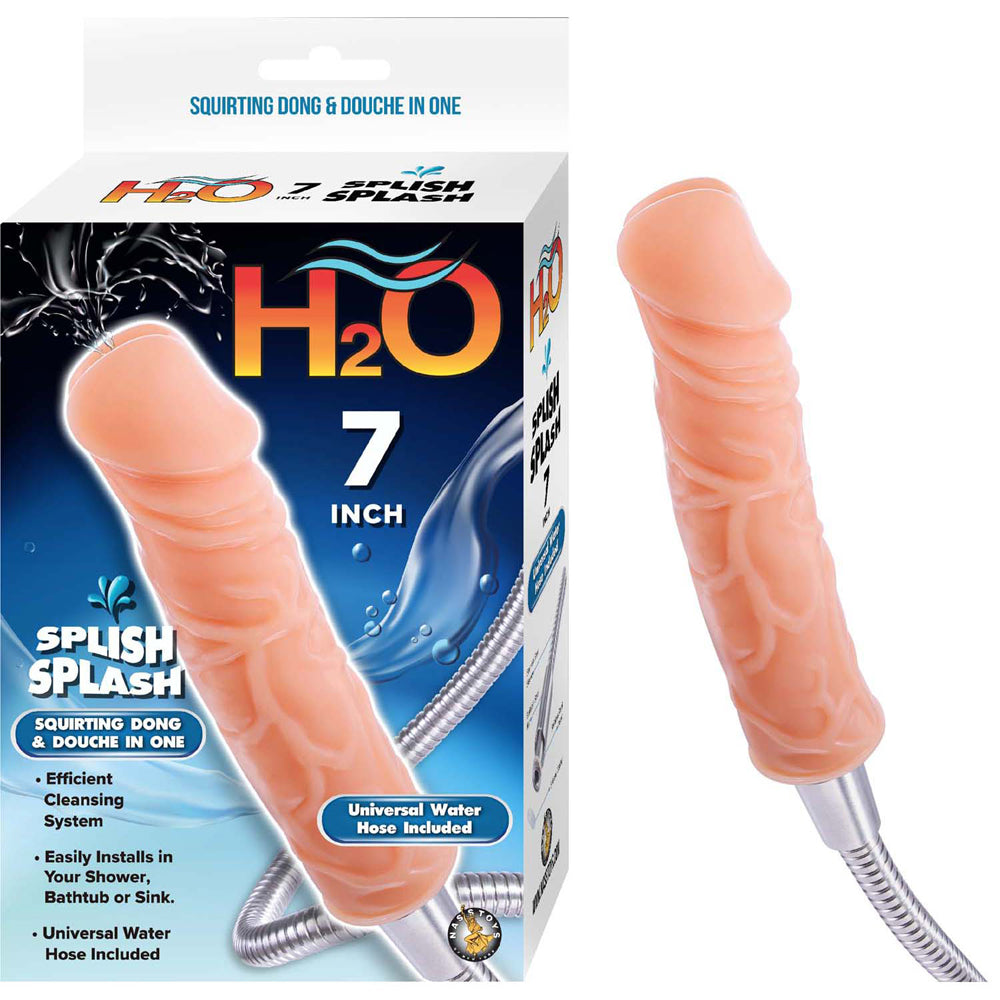 H20 7" Splish Splash White | 782631314106 | Available at EroticWarehouse.com