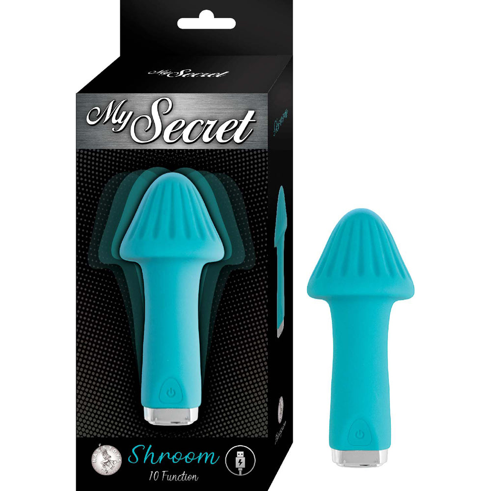 My Secret Shroom Aqua | 782631314519 | Available at EroticWarehouse.com