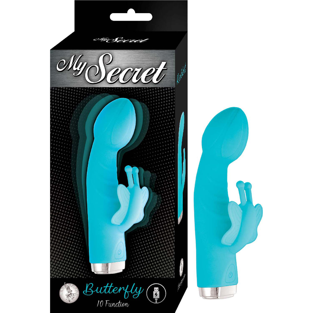 My Secret Butterfly Aqua | 782631314816 | Available at EroticWarehouse.com