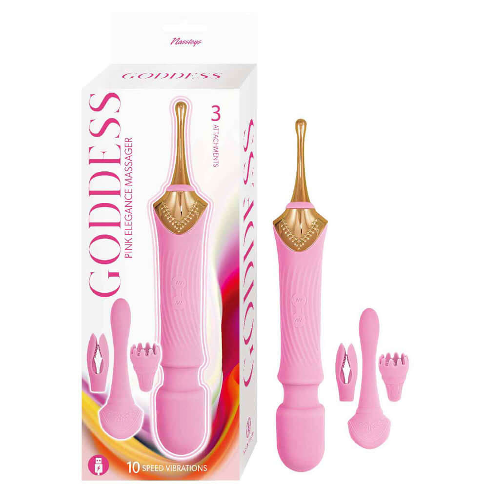 Goddess Elegance Massager Pink | 782631315608 | Available at EroticWarehouse.com