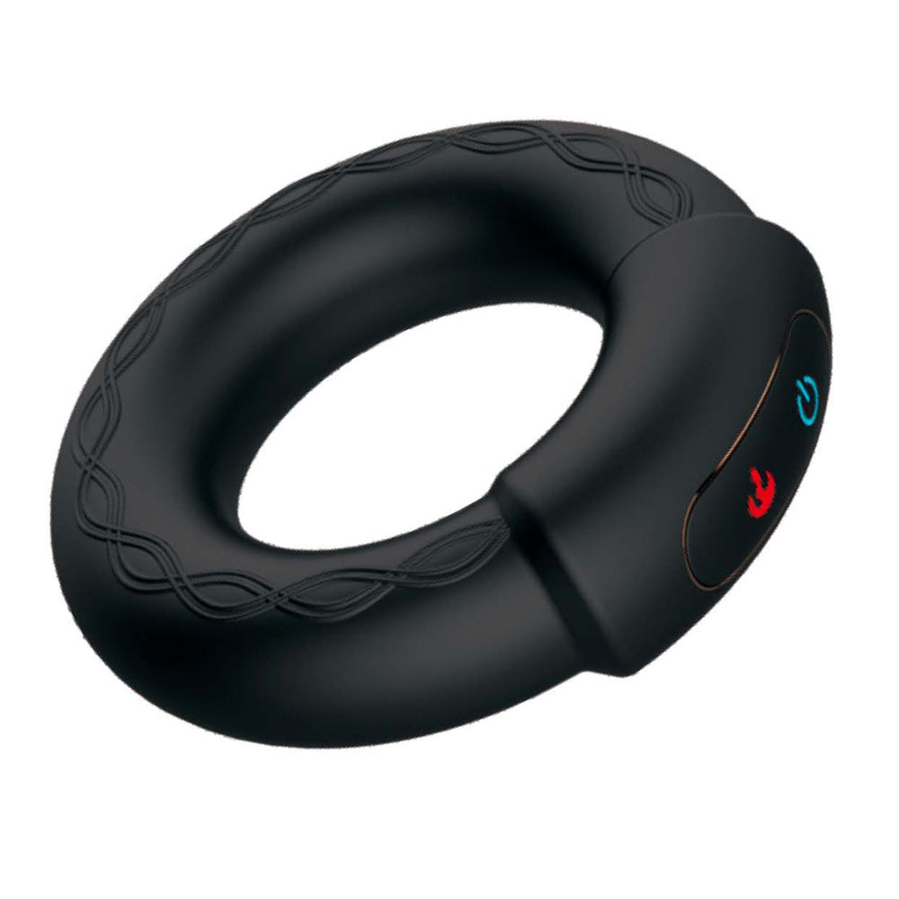 Cockpower Heat Up Cock Ring Black | 782631316902 | Available at EroticWarehouse.com