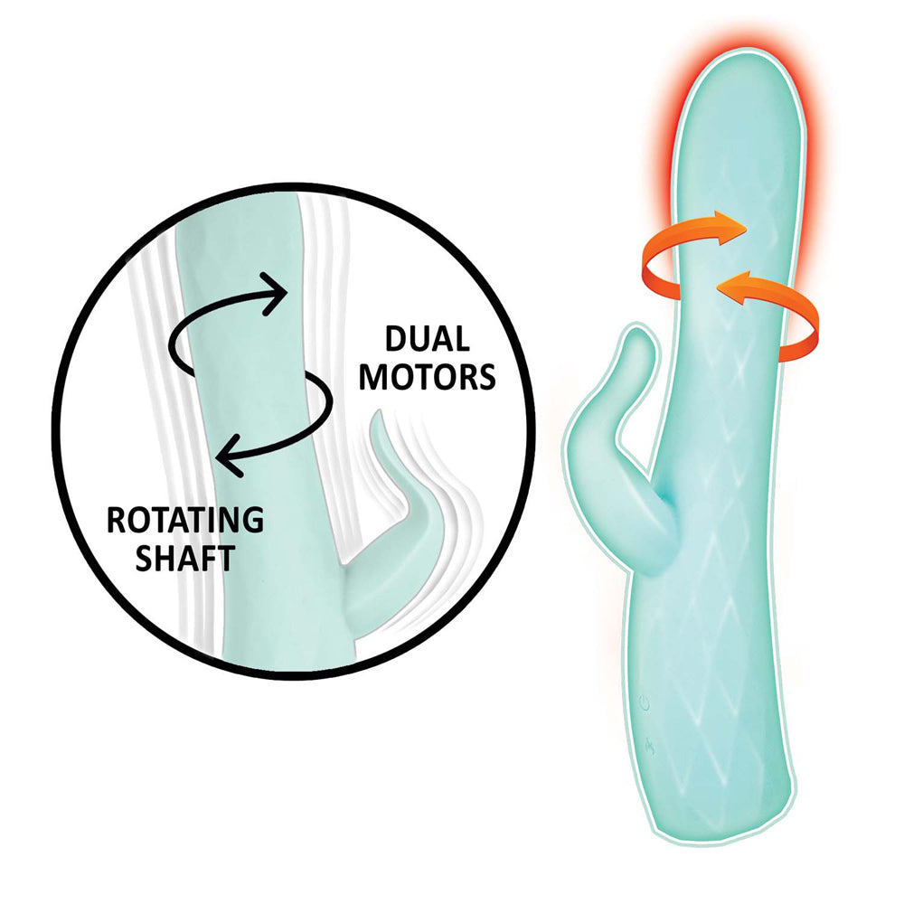 Goddess Heat Up Rotating Massager Aqua | 782631317305 | Available at EroticWarehouse.com