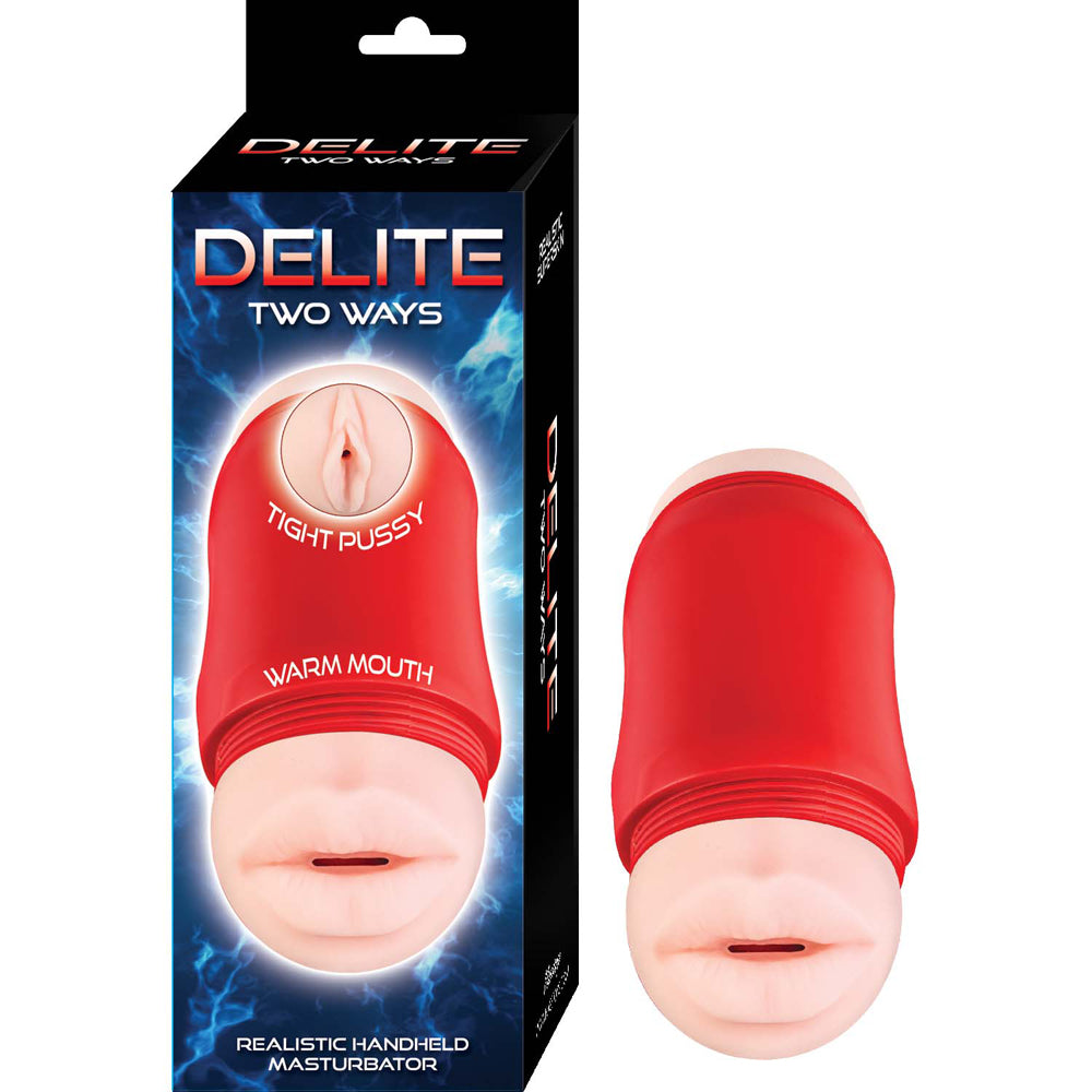 Delite Two Ways Mouth & Vagina Whte | 782631317909 | Available at EroticWarehouse.com