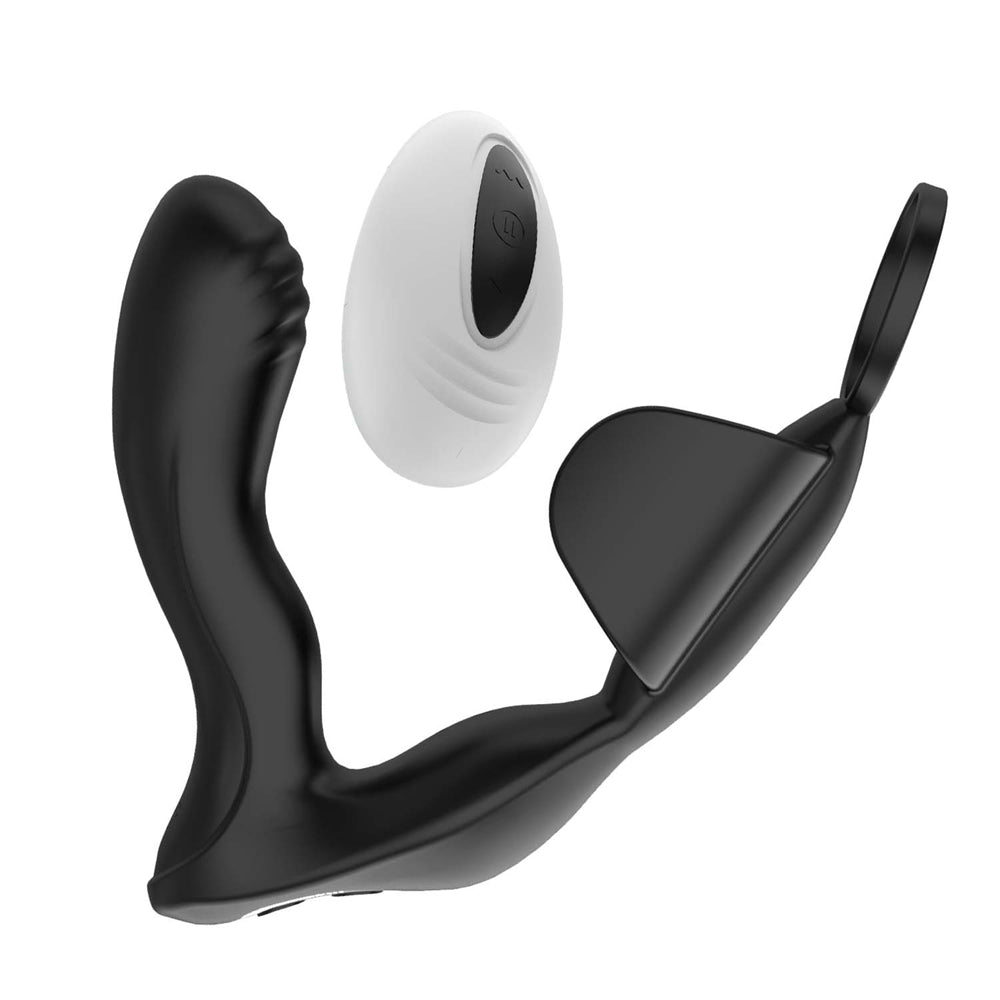 Atomic Heat-Up P-Spot Massager Black | 782631318005 | Available at EroticWarehouse.com