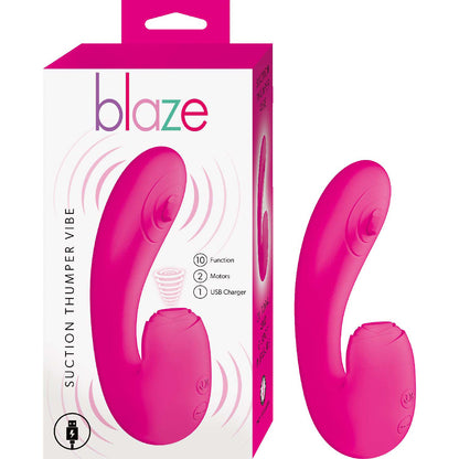 Blaze Suction Thumper Vibe Pink | 782631319316 | Available at EroticWarehouse.com