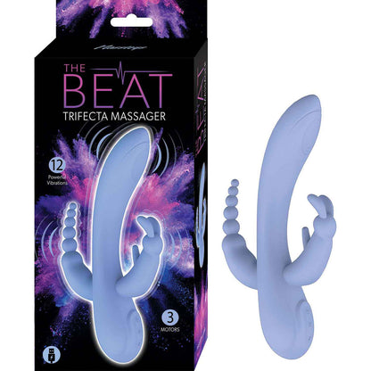The Beat Trifecta Massager Violet | 782631319620 | Available at EroticWarehouse.com
