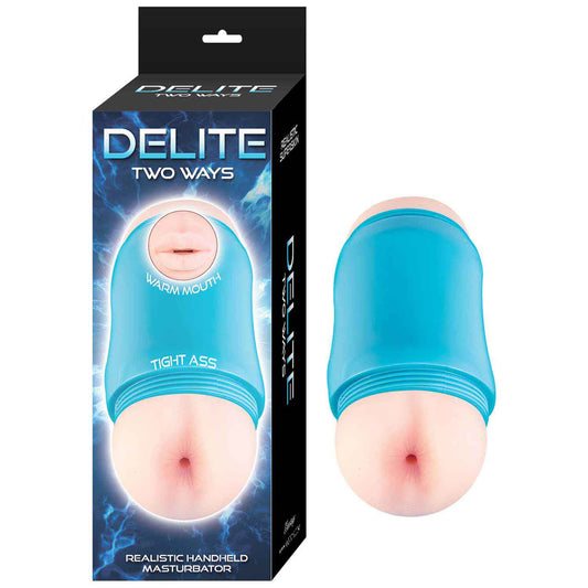 Delite Two Ways Mouth & Ass White | 782631319705 | Available at EroticWarehouse.com