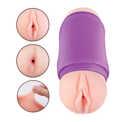 Delite Two Ways Vagina & Ass White | 782631319804 | Available at EroticWarehouse.com