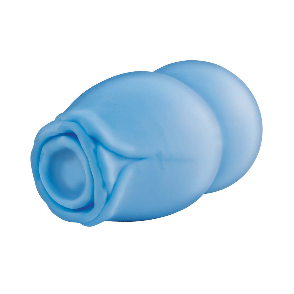 Delite Heated Rose Masturbator Blue | 782631320015 | Available at EroticWarehouse.com