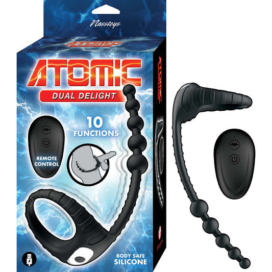 Atomic Dual Delight Black | 782631320206 | Available at EroticWarehouse.com
