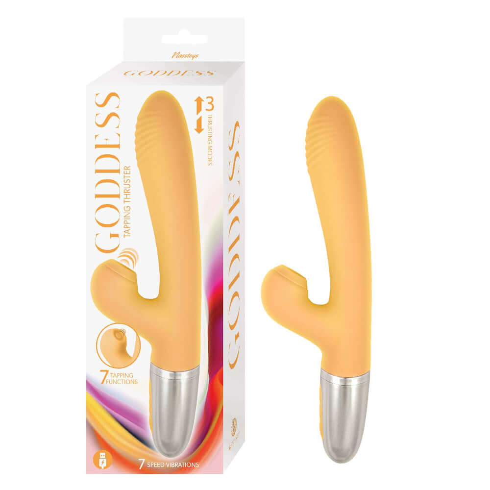 Goddess Tapping Thruster Yellow | 782631321418 | Available at EroticWarehouse.com