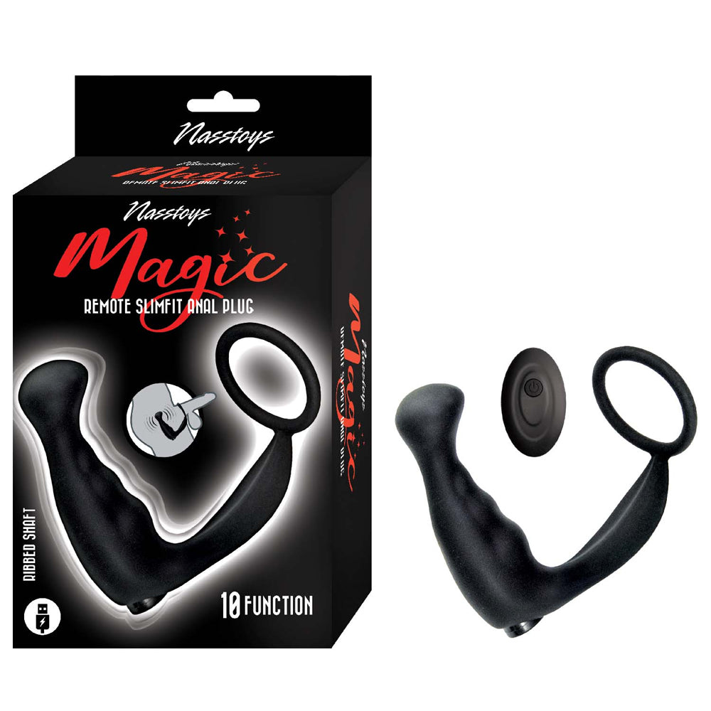 Magic Remote Slimfit Anal Plug Black | 782631322101 | Available at EroticWarehouse.com