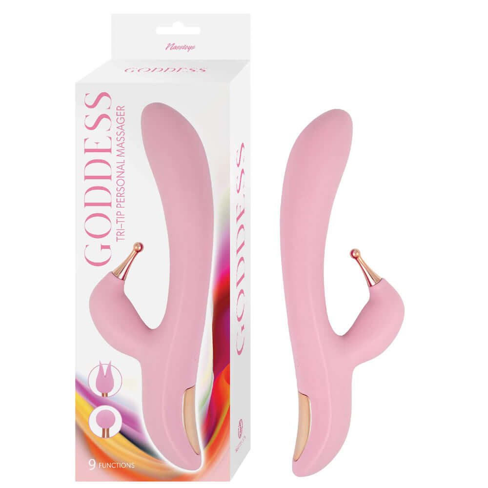 Goddess Tri-Tip Personal Massager Pink | 782631322415 | Available at EroticWarehouse.com
