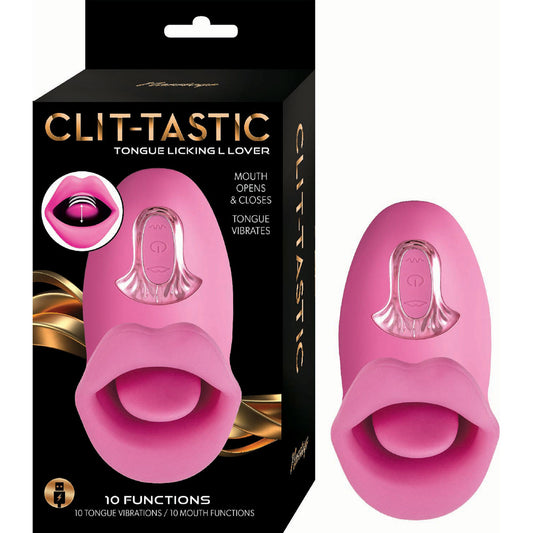 Clit-Tastic Tongue Licking Lover Pink | 782631323115 | Available at EroticWarehouse.com
