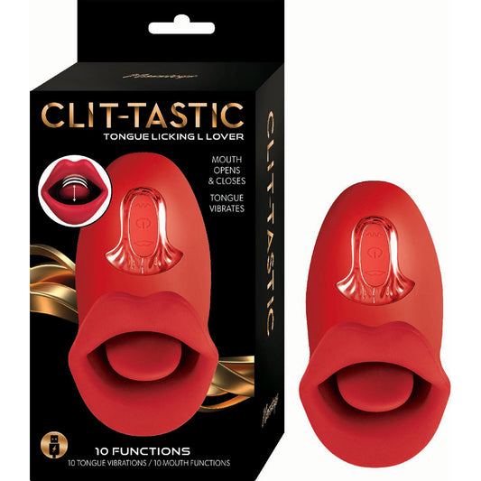 Clit-Tastic Tongue Licking Lover Red | 782631323122 | Available at EroticWarehouse.com