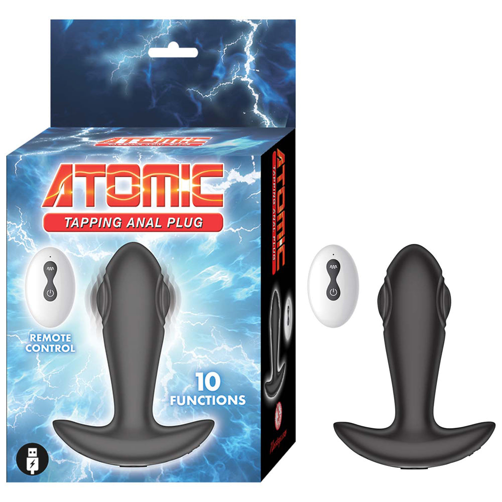 Atomic Tapping Anal Plug Black | 782631324204 | Available at EroticWarehouse.com