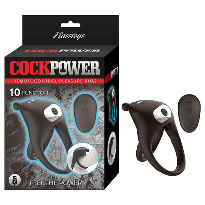 Cockpower Remote Control Pleasure Ring Black | 782631324709 | Available at EroticWarehouse.com