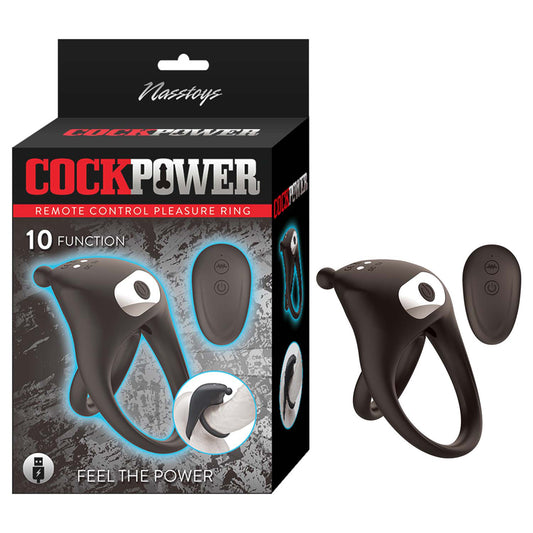 Cockpower Remote Control Pleasure Ring Black | 782631324709 | Available at EroticWarehouse.com