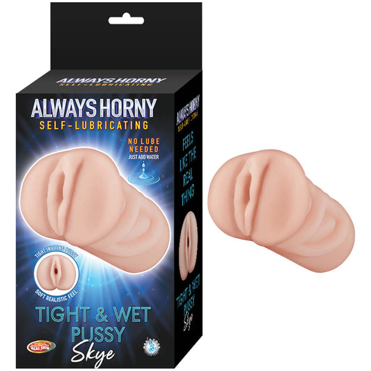 Always Horny Self-Lubricating Masturbator Skye White | 782631325218 | Available at EroticWarehouse.com
