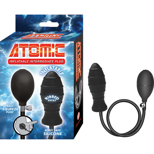 Atomic Inflatable Intermediate Plug Black | 782631325607 | Available at EroticWarehouse.com