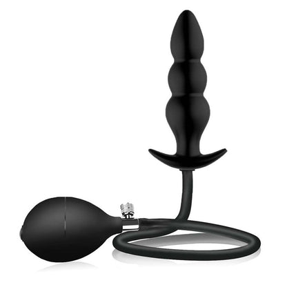 Atomic Inflatable Advanced Plug Black | 782631325706 | Available at EroticWarehouse.com
