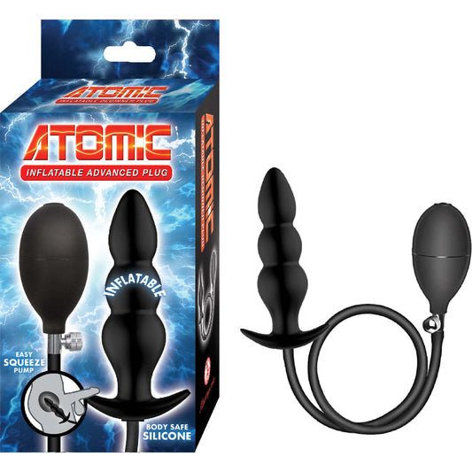 Atomic Inflatable Advanced Plug Black | 782631325706 | Available at EroticWarehouse.com