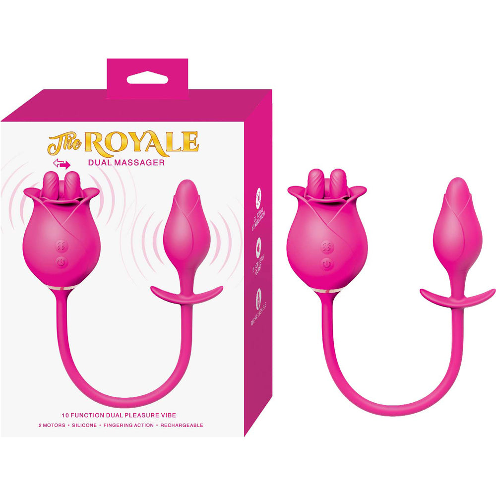 The Royale Dual Massager Pink | 782631327007 | Available at EroticWarehouse.com