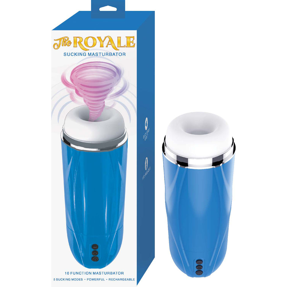The Royale Sucking Masturbator Blue | 782631327205 | Available at EroticWarehouse.com