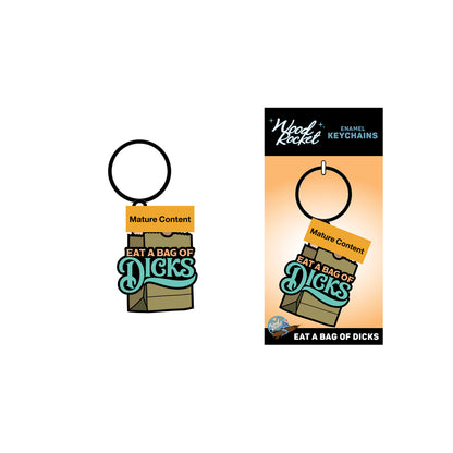 Eat A Bag Of Dicks Keychain | 785571086737 | Available at EroticWarehouse.com