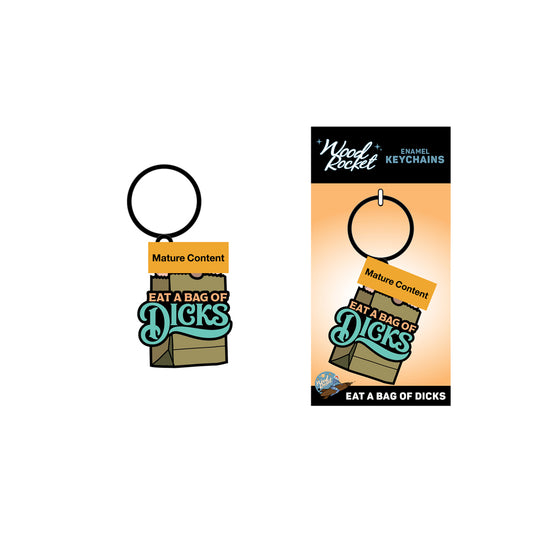 Eat A Bag Of Dicks Keychain | 785571086737 | Available at EroticWarehouse.com
